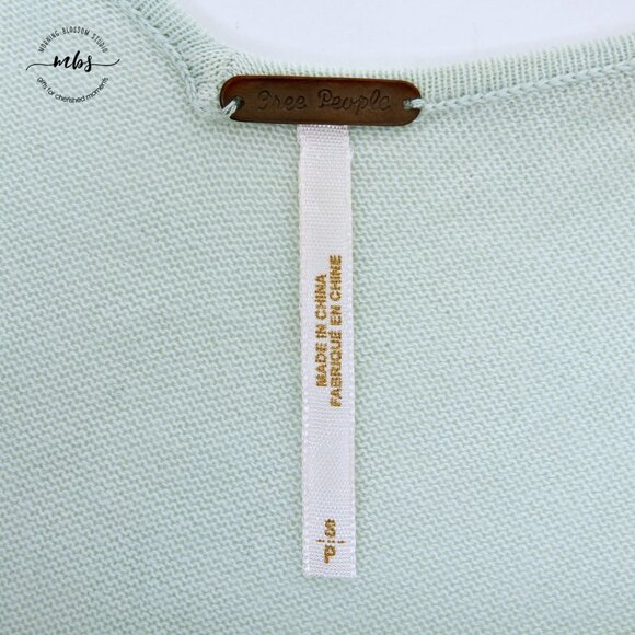 Free People Textured Scoop Neck Short Sleeve Tie Waist Oversized Tunic - Picture 8 of 10